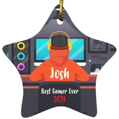 Gamer Ornament -- Josh 2021 -- 1 -- CC