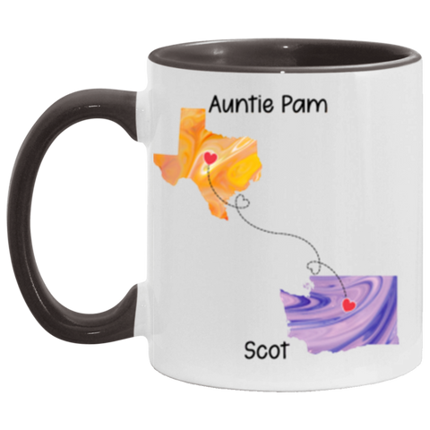 Distance Mug -- Auntie Pam Scot -- 11oz Black accent -- CC