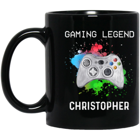 Gamer Mug -- Christopher -- 1 -- 11oz Black -- CC