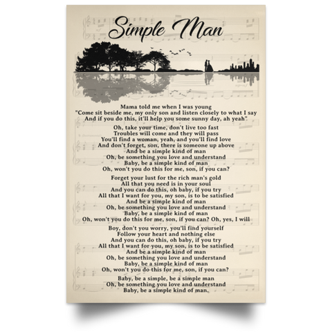 Simple Man -- Poster 12x18 -- CC
