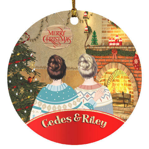 Friend Ornament -- Cedes & Riley -- CC