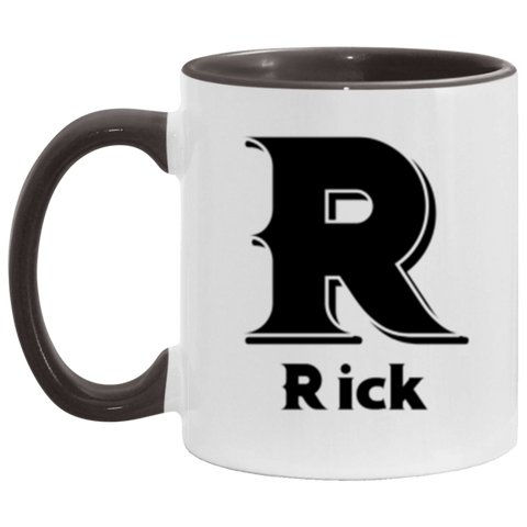 Name mug -- style 4 -- Rick -- Black accent -- CC