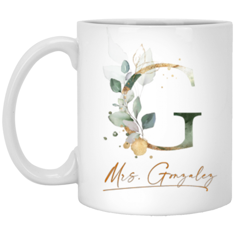 Name Mug -- Mrs. Gonzalez -- 11oz -- CC