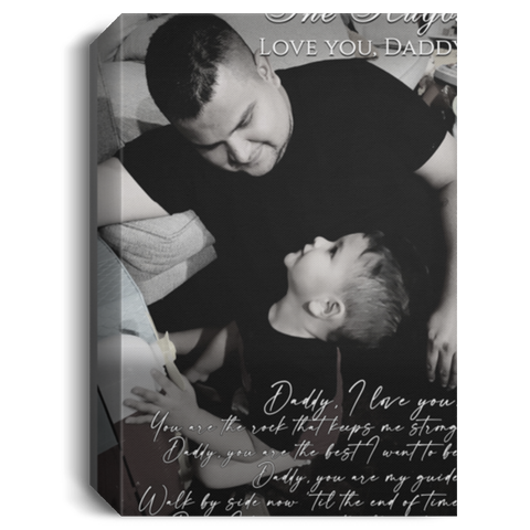 Dad Family Prints -- Canvas 12"X18" -- The Hugos