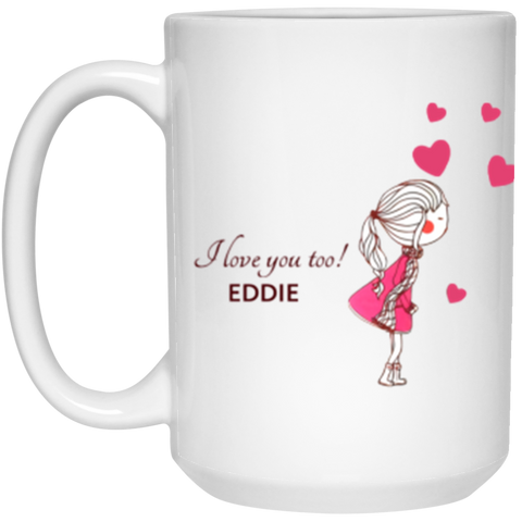 Couples Anniversary Mug -- 15 oz. White -- Eddie