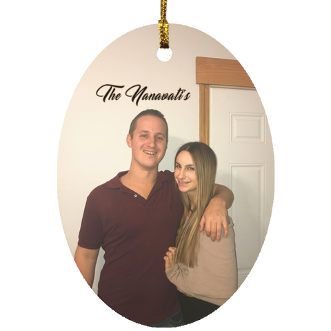 Photo Picture Ornaments -- Oval -- The Nanavati’s