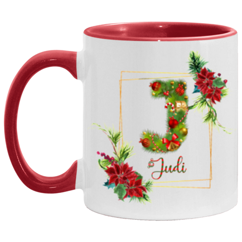 X-mas Mug -- Judi -- Red accent -- CC