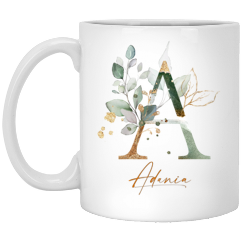 CC 11oz. White Mug -  Adania A - Botanica