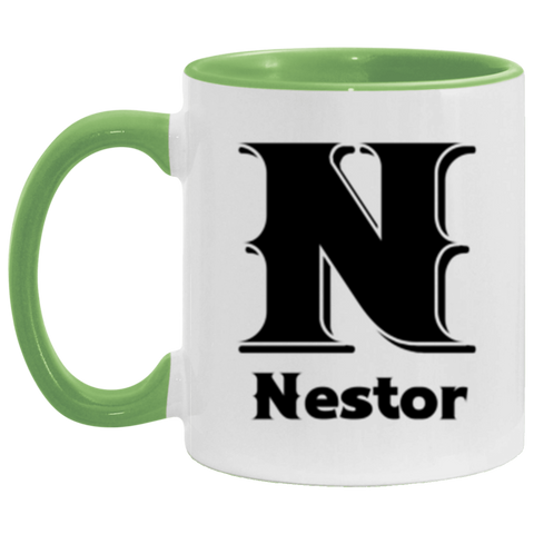 CC 11oz. Accent Mug Green - Nestor N Style 4
