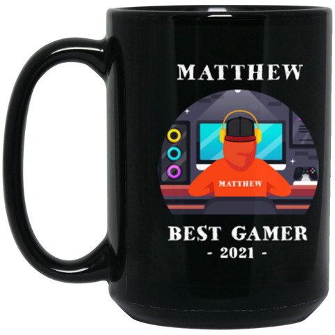 Game Mug -- Matthew -- 15oz Black -- CC