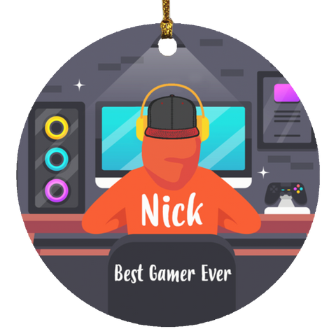 Gamer Ornament -- Nick -- 1 -- CC