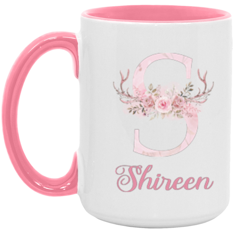 Deer Flower Name -- 15oz. Pink Accent -- Shireen