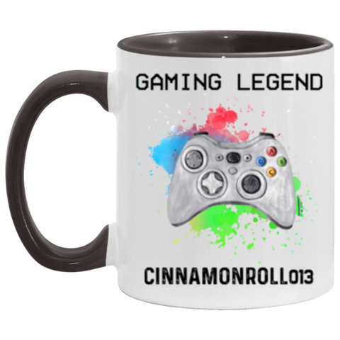 Game mug -- CinnamonRoll013 -- Black accent -- CC