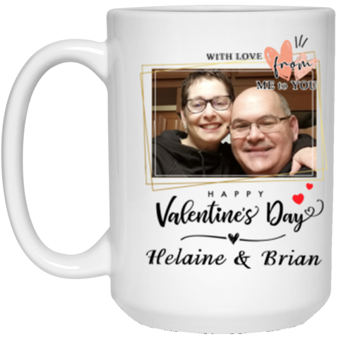 Valentine Mug -- Helaine & Brian -- 15oz -- CC