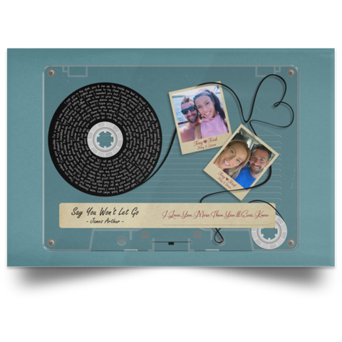 Cassettes-Tape Prints -- Poster 12''x18'' -- King & Queen