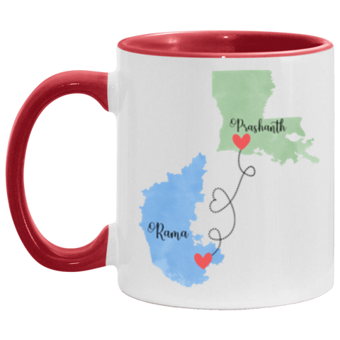 Distance Mug -- Rama Prashanth -- Red accent -- CC