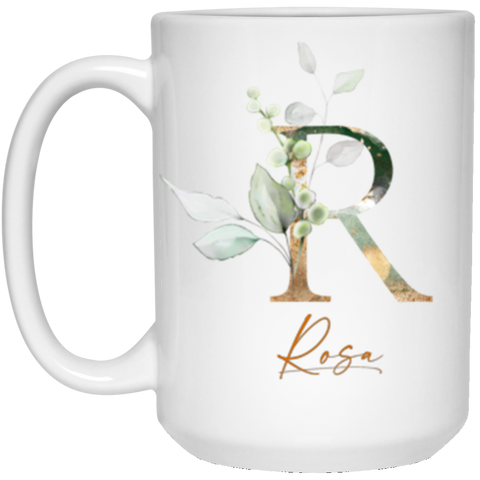 Name Mug(Botanica and Gold Herbs) -- 15oz --Rosa -- customcat