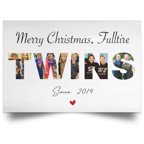 Print poster -- Merry Christmas, Fulltire -- 12x18 -- CC