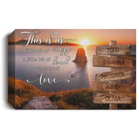 Name Street Sign -- Canvas 12"X18" -- Todd & Olivia