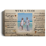 We're A Team Prints -- Canvas  12"X18" -- Philippe and Sidonie