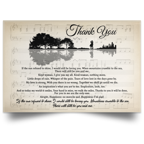 CC Poster 18x12 - Thank You 27 - Lyrics