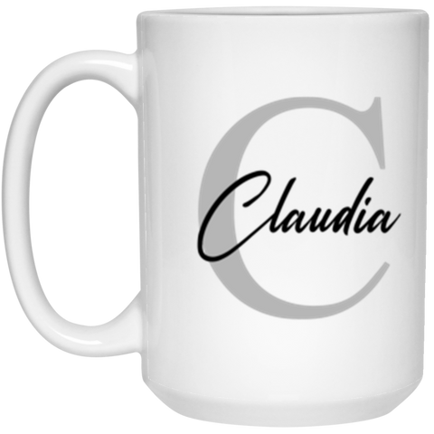 CC 15oz. White Mug - Claudia C Style 2