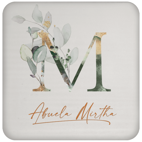 Botanica and Gold Herbs Coaster - Abuela Mirtha