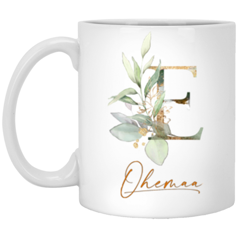 CC 11oz. White Mug - ohemaa E - Botanical