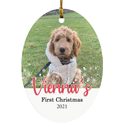 Pet Ornament -- Style 5 -- Vienna -- Oval -- CC