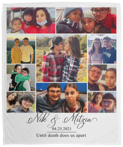 Family Cozy Plush Fleece Blanket - 50x60 -- Nik & Mitzia