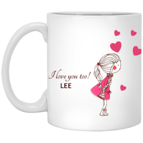 Couples Love Mug --  11oz --  Lee -- CC