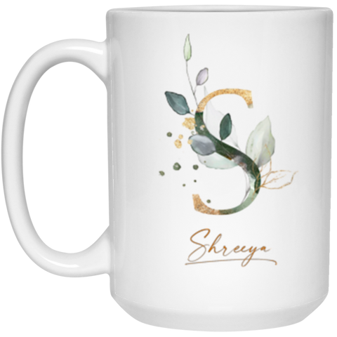 CC 15oz. White Mug - Shreeya S Botanical
