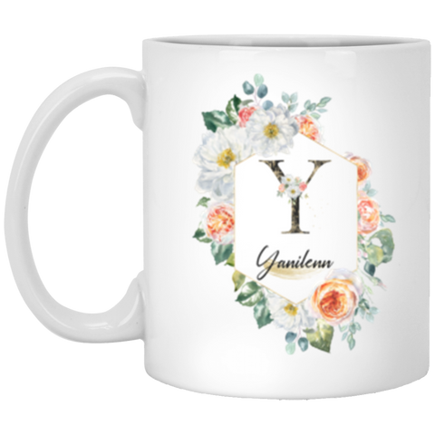 CC 11oz. White Mug - Yanilenn Y - Luxury Floral