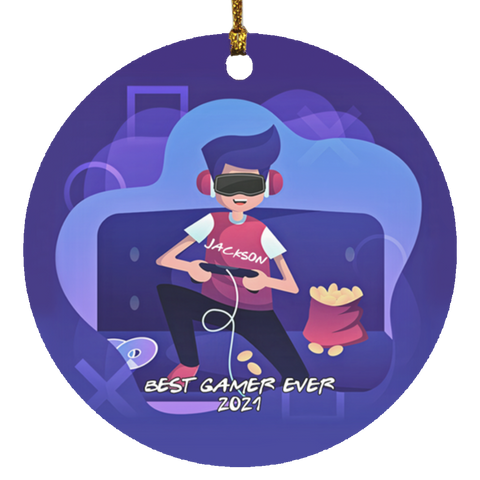 Gamer Ornament -- Jackson 2021 -- 6 -- CC