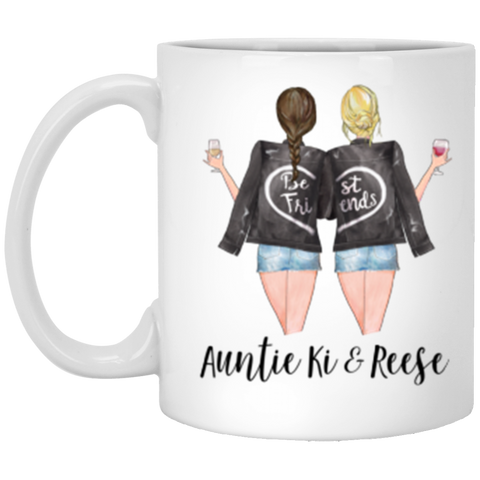 Couple Mug -- Des 1 -- Auntie Ki & Reese -- 11oz -- CC
