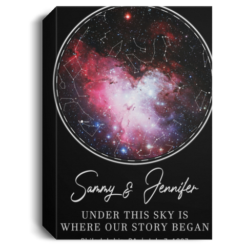 CC Canvas 1.5in Frame 24x36 - Sammy & Jennifer - Where Our Story Began - Star8