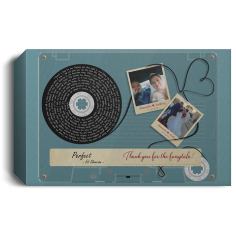 Cassette -- Samantha & Anthony 07.20.2021 -- Canvas 12x18 -- CC