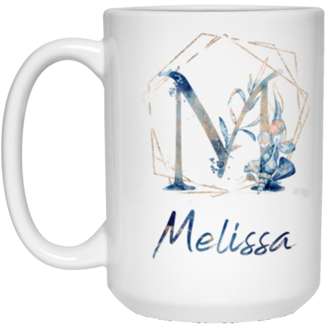 Name Mug(An Underwater Style) -- 15oz -- Melissa -- CC