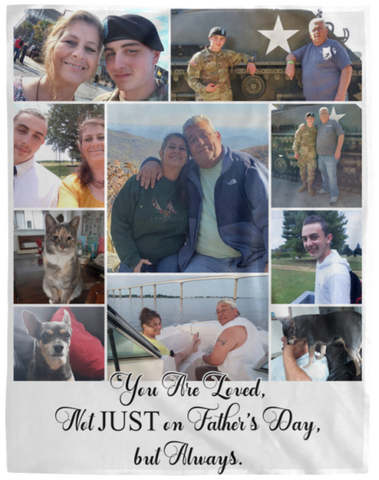 Family Cozy Plush Fleece Blanket - 60x80 -- You Are Loved,