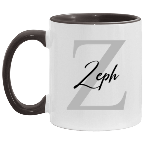 CC 11oz. Black Accent Mug - Design 3 Font 7 Z Zeph