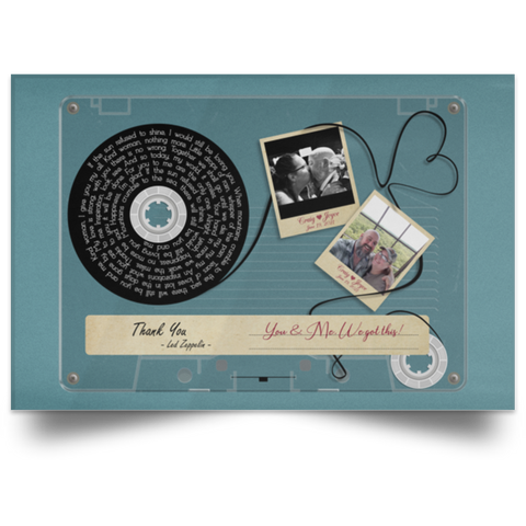 Cassettes-Tape Prints -- Poster 24''x36'' -- Craig & Joyce