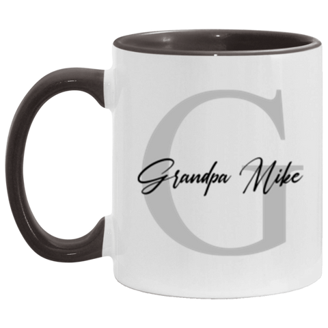 Name Mug -- Grandpa Mike -- 11oz Black accent -- CC