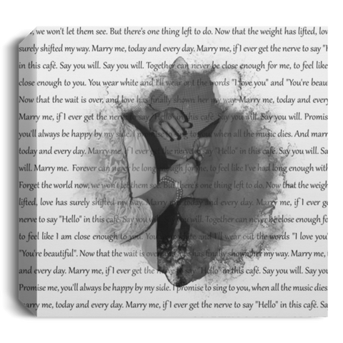 CC Canvas 24x24 - Martin & Lisa  - Marry Me