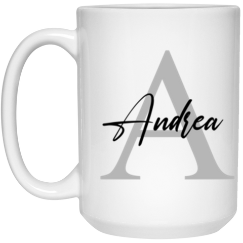 CC 15oz. White Mug - Andrea A Style 2