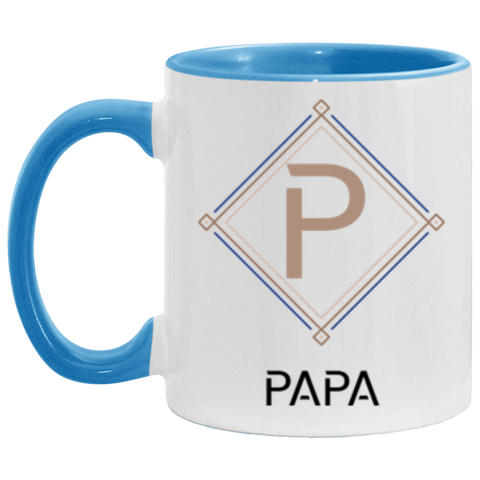 CC 11oz. Accent Mug Blue - P PAPA Style 3