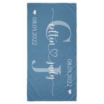 Beach Towel for Bridesmaids - 35x70 -- Colton and Judy