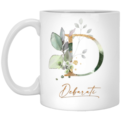 CC 11oz. White Mug - D Debarati - Botanical