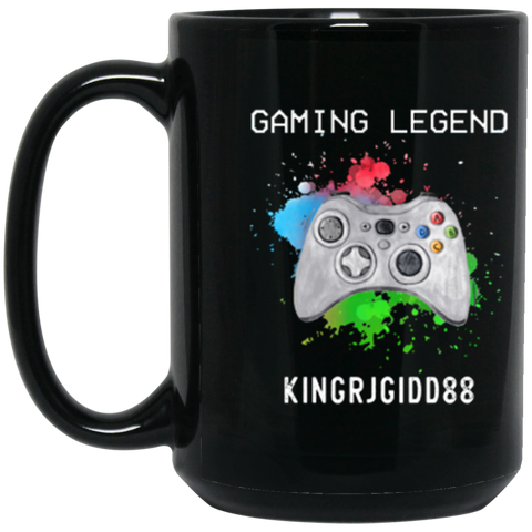 Gamer Mug -- Kingrjgidd88 -- 15oz -- Black mug -- CC