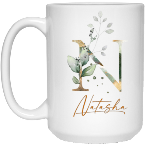 Name Mug(Botanica and Gold Herbs) -- 15oz --Natasha -- customcat