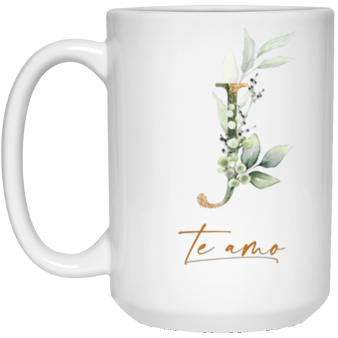 Name Mug(Botanica and Gold Herbs) -- 15oz --te amo-- customcat